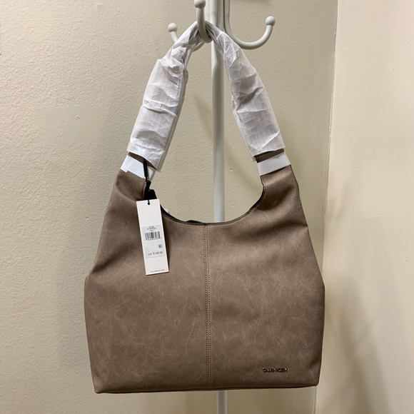 Brand New Kylee Hobo Bag CALVIN KLEIN fawn